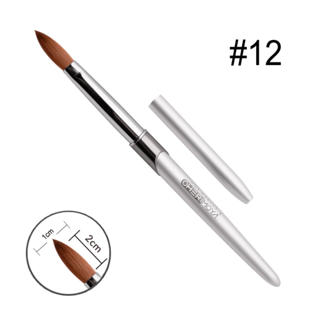 Pincel Kolinsky #12 Plateado Profesional (CRMY) Pincel Kolinsky #12 Plateado Profesional (CRMY)