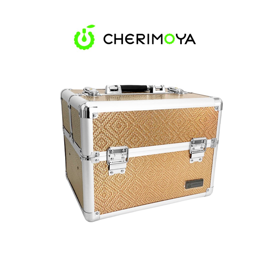 Maletin Dorado F maleta cosmética