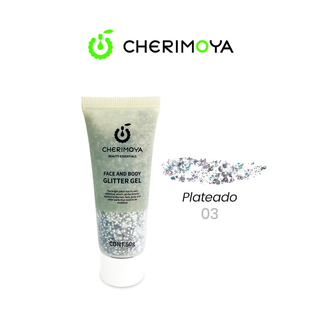 Glitter Plateado Glitter Gel Plateado