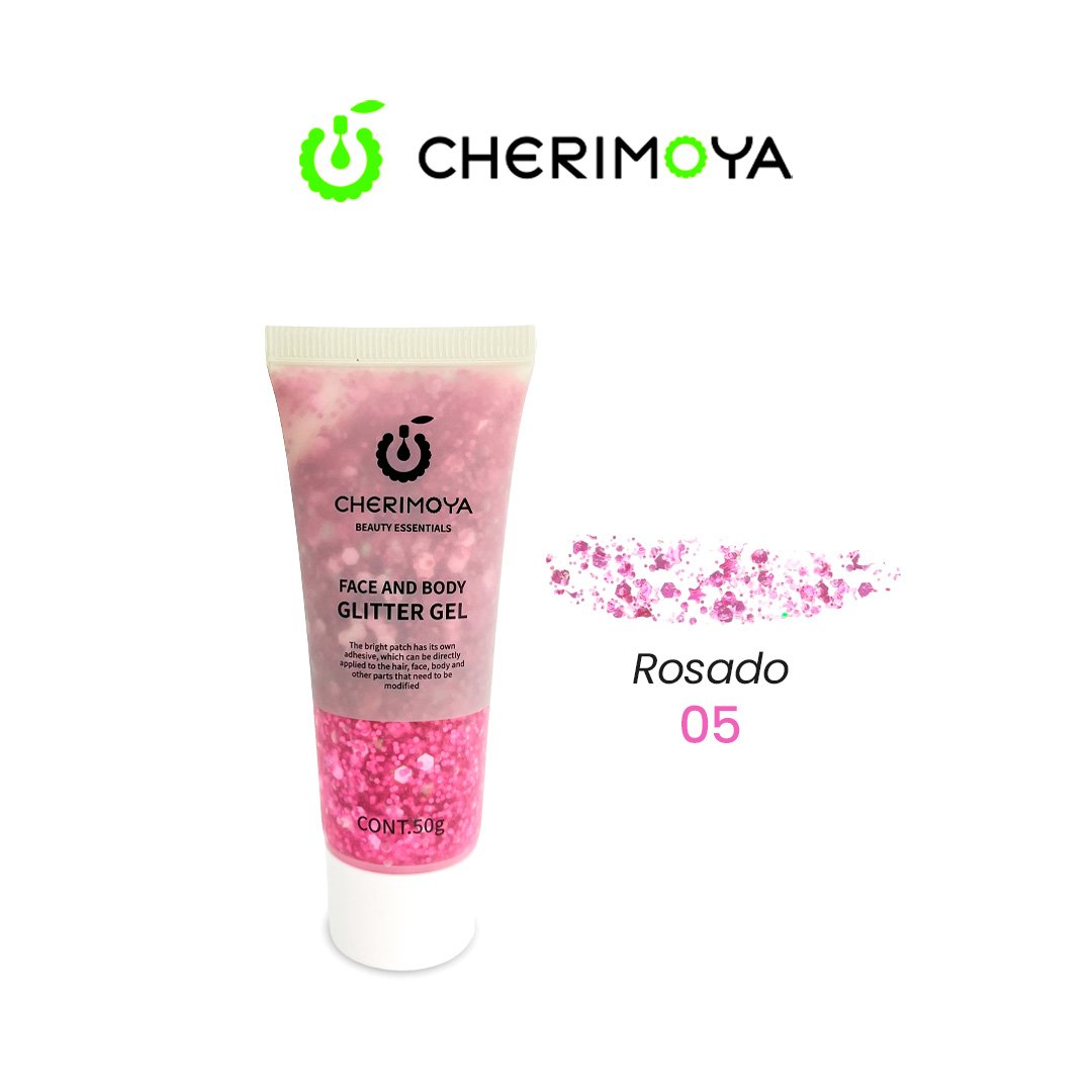 Glitter Rosa glitter gel