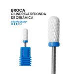 Broca - Cilindrico Redondo Azul2 Broca Cilindro de Cerámica