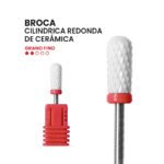 Broca - Cilindrico Redondo Rojo2 Broca Cilindro de Cerámica