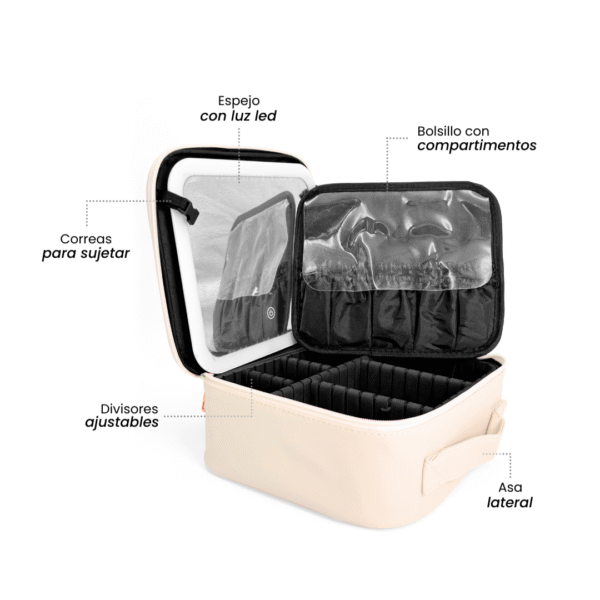 BH071006-B-- Cosmetiquera Beige