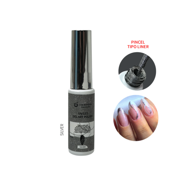 CH104-05 Gel Art Plateado