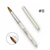 Pincel Kolinsky #8 Plateado