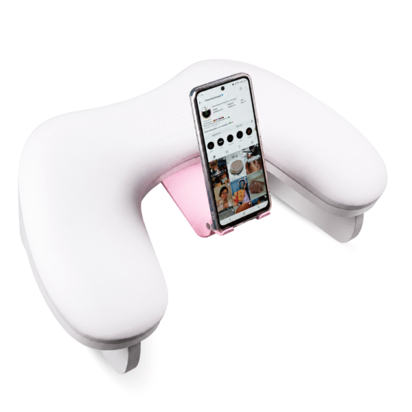 Apoyabrazos + Soporte de Celular (Blanco)