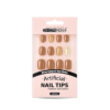 Uñas con Diseño Marrón Glitter