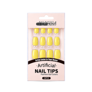 uñas amarillo pastel