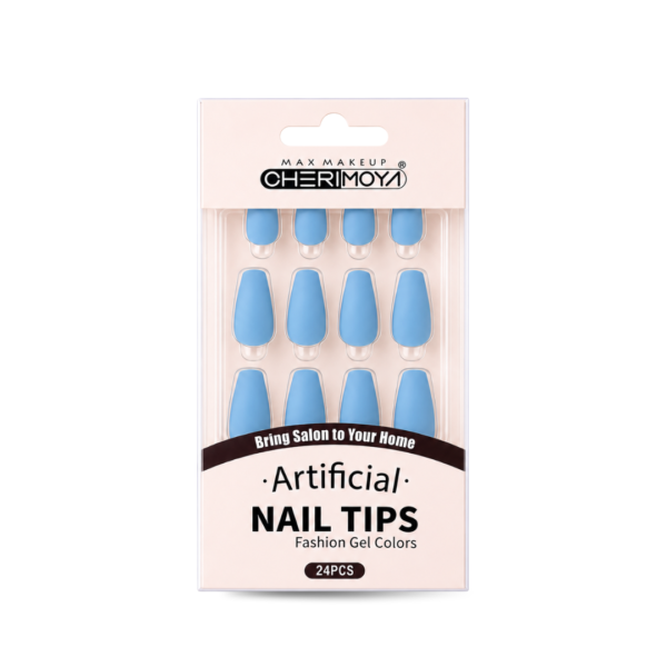 Uñas Celeste Mate