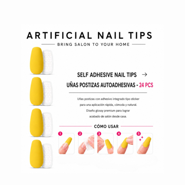 Uñas Amarillas Mate