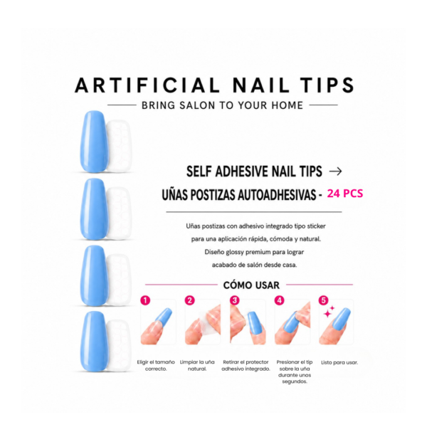 Uñas Celestes Color Full