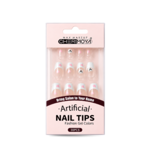 Uñas con Diseño Osito Blanco