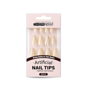 Uñas con Diseño Oro y Perla