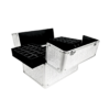 Maleta Blanco Plata (Rombos)