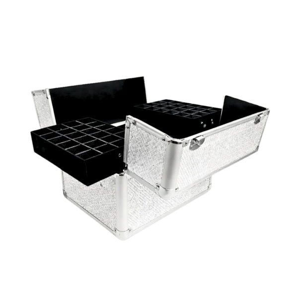 Maleta Blanco Plata (Rombos)